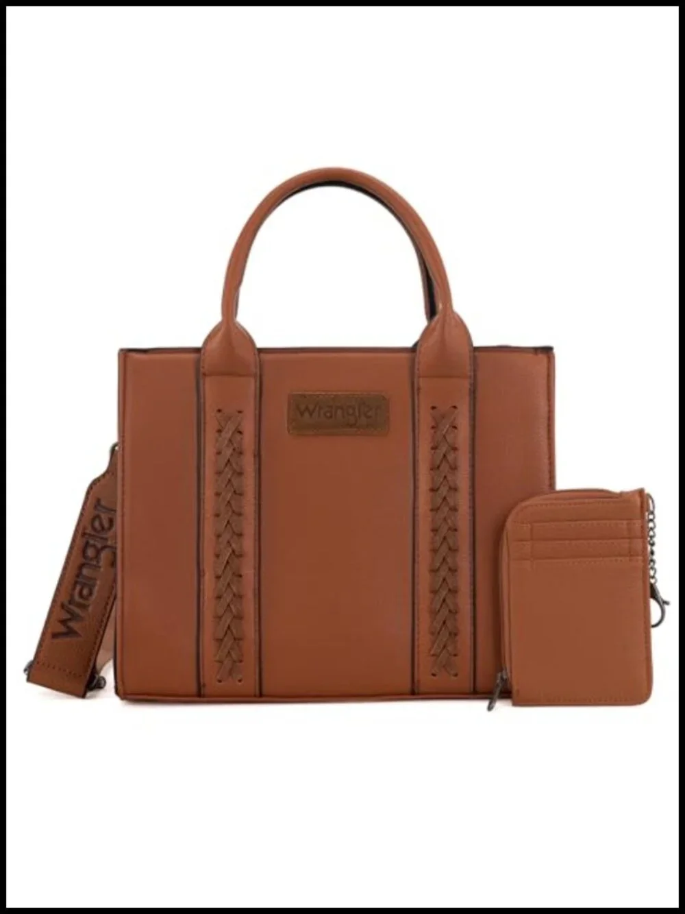 Wrangler Western Top-handle Tote Bag with Card Holder